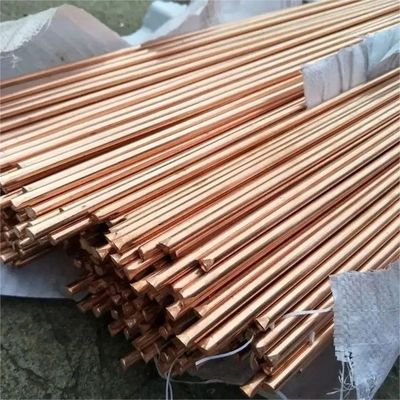 Red Copper Alloy Bar 99.9% Custom Size T1 T2 C3604 Brass